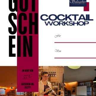 Gutschein Cocktail Workshop