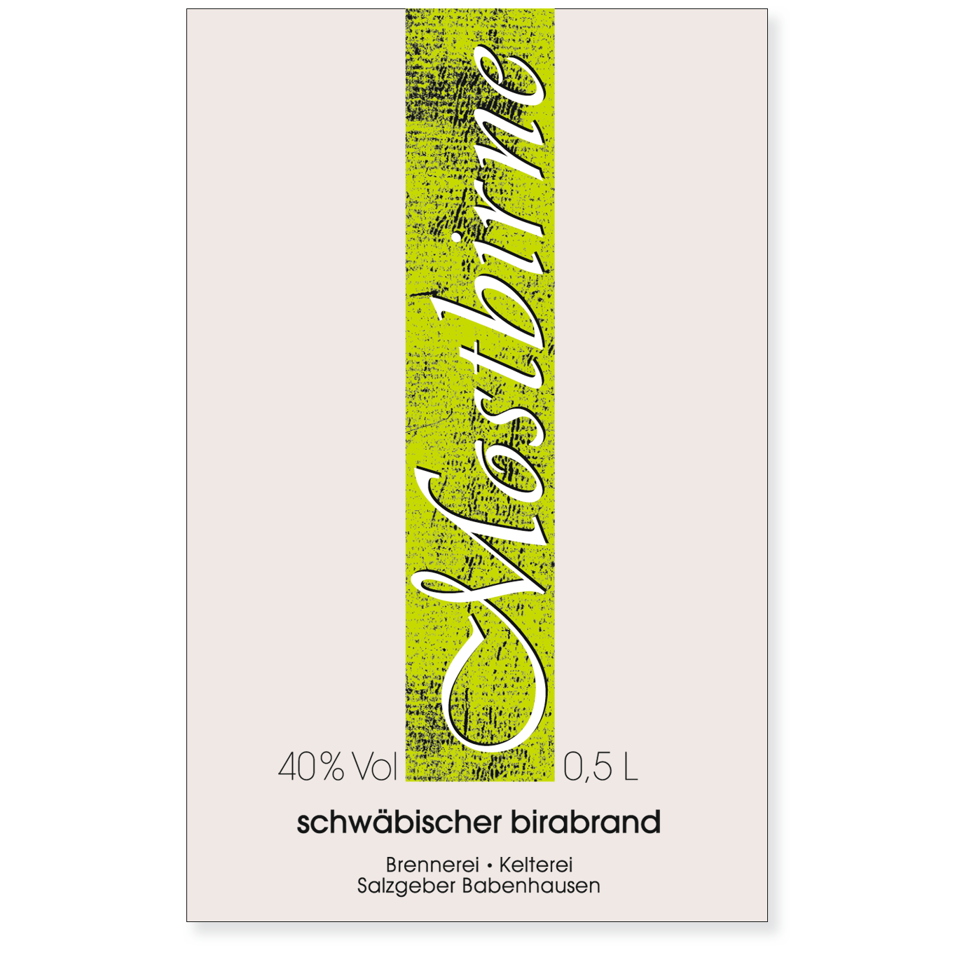 Mostbirnenbrand 40 % vol - Salzgeber