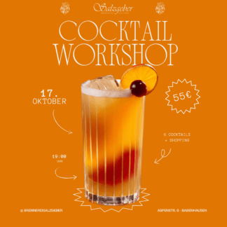 Cocktail-Workshop 17.Oktober 2026